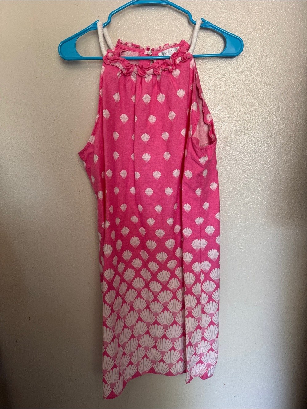 London Times Pink Shell-Print Sleeveless Dress - Picture 3 of 6